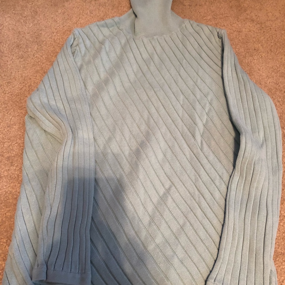 Baby blue turtleneck